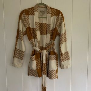 Ace and Jig Alexa cardi in Clove textile